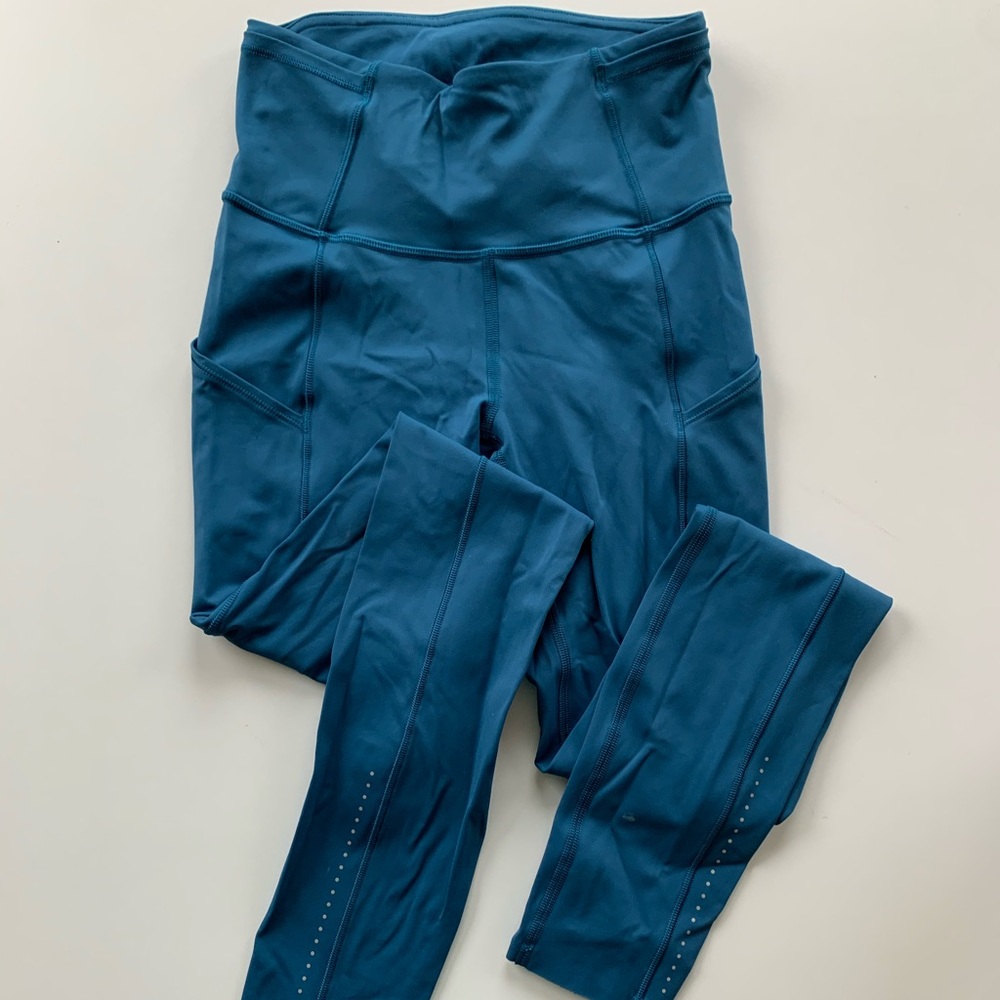 Lululemon Fast and Free Reflective leggings 7/8